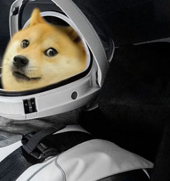 QOGE's big brother in a spacesuit